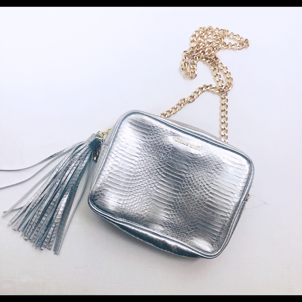 NWT Victorias Secret | Silver Crossbody Bag - Picture 2 of 6